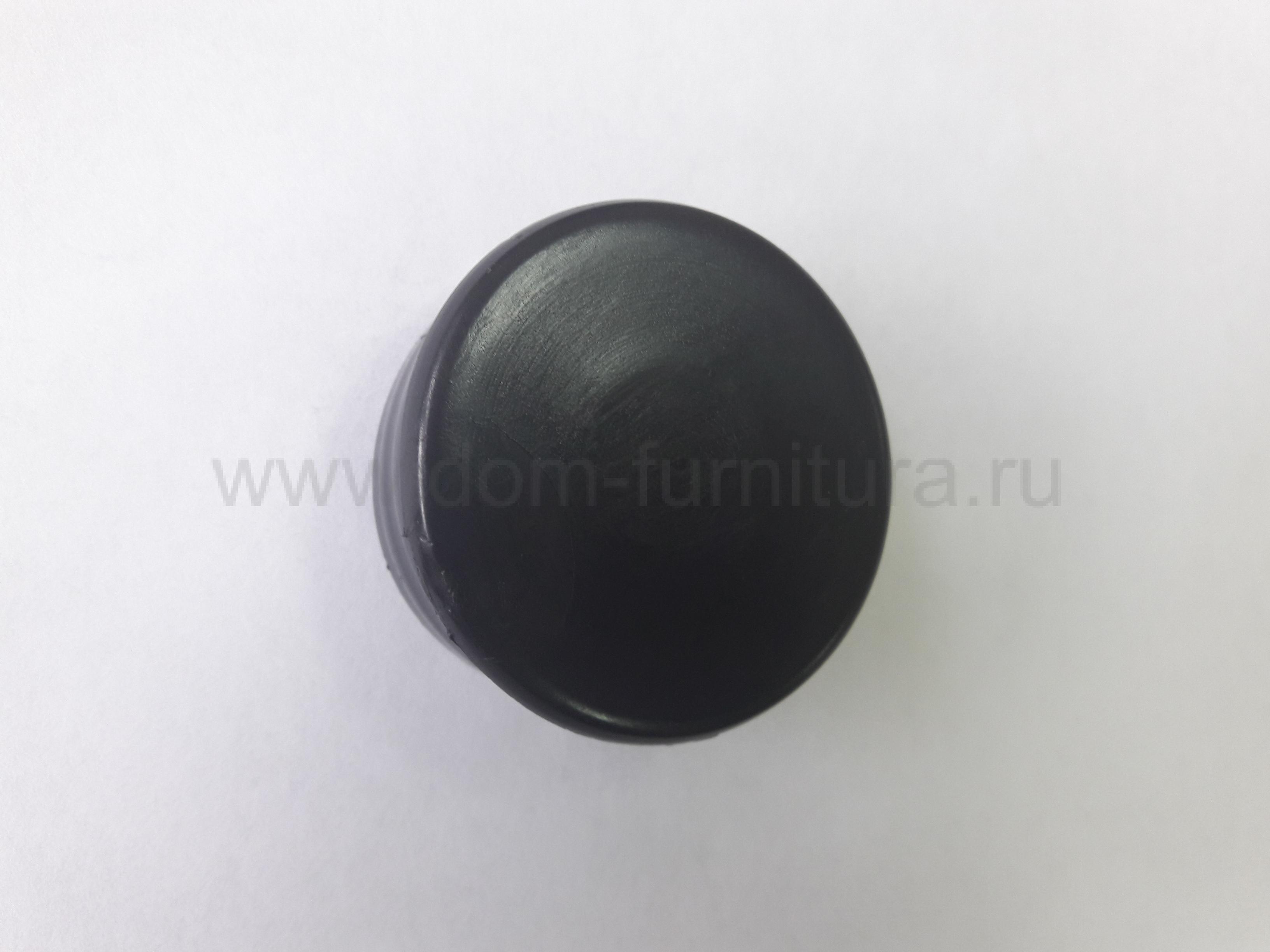Заглушка для трубы D50 пластиковая черная